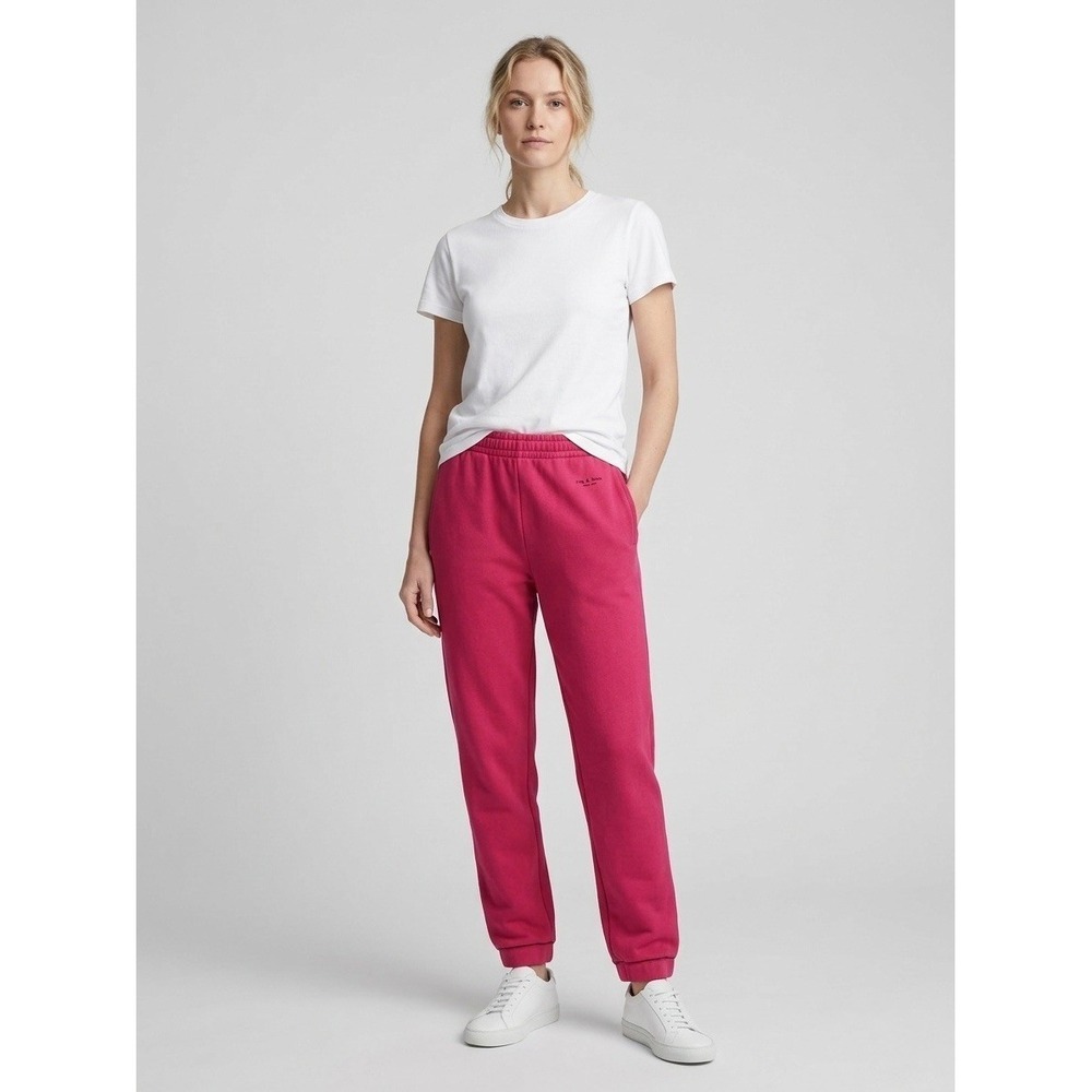 Rag & Bone City Sweatpants Pink Organic Cotton Joggers Womens Size XS